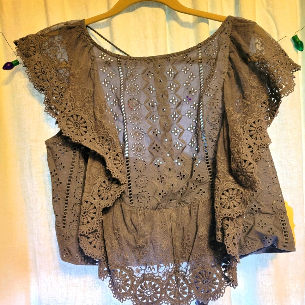 Eyelette Crop Altar'd State